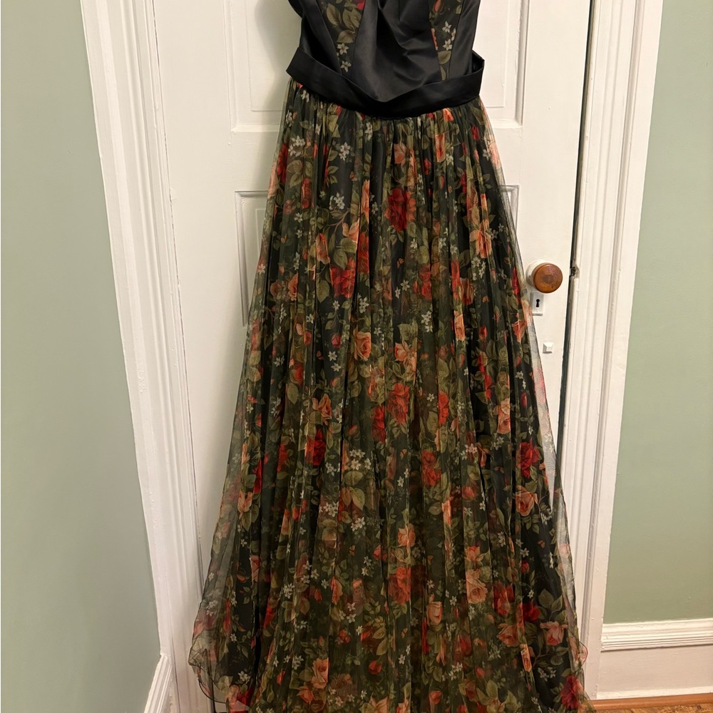 Romantic Floral Maxi Dress for Wedding Guest or Events